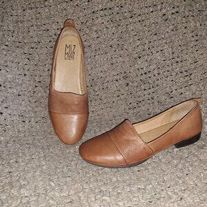 MIZ MOOZ-Maria Flats-Brandy Brown Leather-Flats/Loafers-Sz 36/5.5/6-Excellent